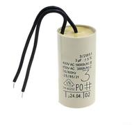 Condensador de bomba de agua de caldera montado en la pared 3uF para sistema de calefacción, compensación de potencia reactiva y bajo ruido, 49 x 24,5 mm, repuesto esencial de metal plástico para