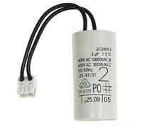 Condensador de bomba de agua de caldera montado en la pared de 2uF, componente de repuesto de reducción de ruido de bajo consumo, plástico, metal, 49 x 24,5 mm, compatible con sistema de calefacción