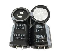Condensador de encaje a presión de 2 piezas/10 piezas, 10000 uf, 25 V, 30 x 30 mm(10PCS)
