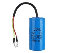 Condensador de Motor CD60 250V CA 150uF 50-60Hz con Cable de Plomo - Ideal para Compresores de Aire Acondicionado y Motores
