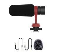Condensador De Podcast Video Micrófono Entrevistas con Un Puerto 3.5 Mm para La Transmisión La Cámara Los Teléfonos Inteligentes Transmitiendo Peso Ligero