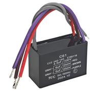 Condensador de ventilador de techo C61 de 5 cables, 250 VCA, 4.5uF+5uF+6uF, repuesto para motores de ventilador de techo y regulación de velocidad