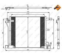 NRF 350040 Condensador, aire acondicionado