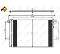 NRF 350041 Condensador, aire acondicionado