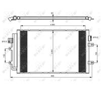 Condensador del aire acondicionado 350083 NRF para IVECO DAILY IV Caja/Chasis
