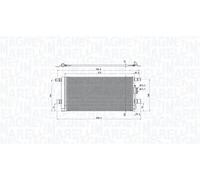 MAGNETI MARELLI 350203104600 Condensador, aire acondicionado