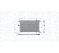 MAGNETI MARELLI 350203104900 Condensador, aire acondicionado