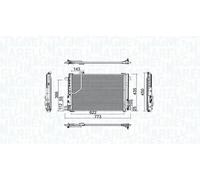 MAGNETI MARELLI 350203755000 Condensador, aire acondicionado