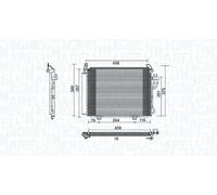 MAGNETI MARELLI 350203790000 Condensador, aire acondicionado