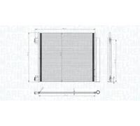 MAGNETI MARELLI 350203832000 Condensador, aire acondicionado