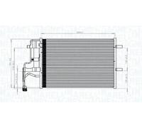 Condensador del aire acondicionado 350203844000 MAGNETI MARELLI para MAZDA 3 5