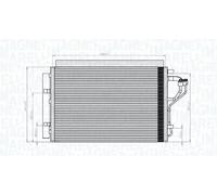 MAGNETI MARELLI 350203851000 Condensador, aire acondicionado