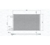MAGNETI MARELLI 350203860000 Condensador, aire acondicionado