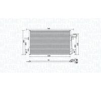 MAGNETI MARELLI 350203934000 Condensador, aire acondicionado