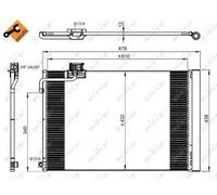 Condensador, aire acondicionado EASY FIT NRF 350214