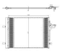 NRF 350375 Condensador, aire acondicionado