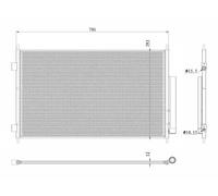 Condensador del aire acondicionado 350426 NRF para HONDA HR-V