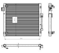 Condensador del aire acondicionado 350447 NRF para TESLA MODEL S