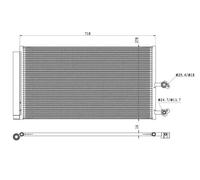 Condensador, aire acondicionado EASY FIT NRF 350450