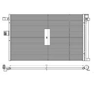 Condensador, aire acondicionado EASY FIT NRF 350462
