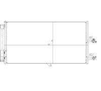 Condensador del aire acondicionado 350470 NRF para VOLVO V60 I S90 II XC60 II
