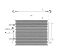 Condensador del aire acondicionado 350471 NRF para HYUNDAI KIA