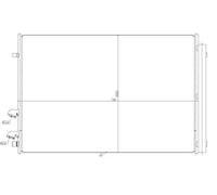 Condensador del aire acondicionado 350477 NRF para VW MAN