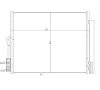 Condensador del aire acondicionado 350478 NRF para OPEL MERIVA B Monospace