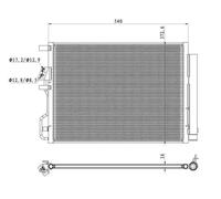 NRF 350501 Condensador, aire acondicionado