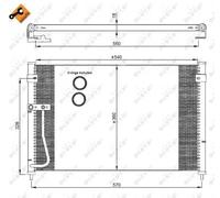 Condensador del aire acondicionado 35306 NRF para MAZDA 626 V 626 V Hatchback