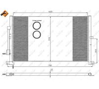 Condensador del aire acondicionado 35365 NRF para FORD MONDEO III Sedán