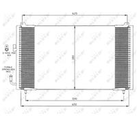 Condensador del aire acondicionado 35378 NRF para PEUGEOT 406 406 Break