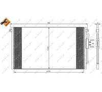 NRF 35448 Condensador, aire acondicionado