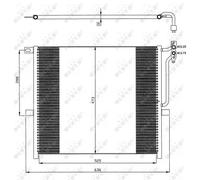 NRF 35468 Condensador, aire acondicionado
