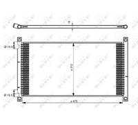 NRF 35490 Condensador, aire acondicionado