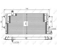 NRF 35534 Condensador, aire acondicionado