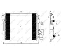 NRF B.V. Condensador, aire acondicionado para RENAULT: Clio, Thalia (Ref: 35547)