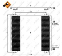 NRF Condensador aire acondicionado 35785 para Renault Twingo I 1.2 (2001-2007)