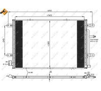 Condensador del aire acondicionado 35841 NRF para AUDI A4 B6 Descapotable A4 B7