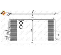 Condensador, aire acondicionado EASY FIT NRF 35885