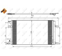 Condensador del aire acondicionado 35919 NRF para OPEL CHEVROLET VAUXHALL