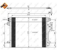 NRF 35928 Condensador, aire acondicionado