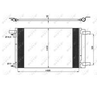 NRF 35948 Condensador, aire acondicionado