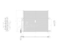 HART Condensador Aire Acondicionado para BMW X3 3.0i Xdrive 2.5i