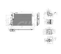 Condensador del aire acondicionado 611 425 HART