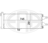 Condensador del aire acondicionado 667023 ERA para FIAT PEUGEOT CITROËN