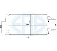 ERA 667247 Condensador, aire acondicionado
