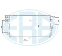 Condensador del aire acondicionado 667269 ERA para FORD FOCUS III KUGA II