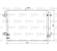 Valeo Condensador de aire acondicionado 814039 para VW Passat B7, Passat CC, B6