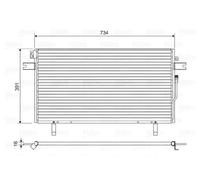 VALEO Condensador Acondicionado Aluminio para Nissan Pathfinder II 3.3 V6 4WD
